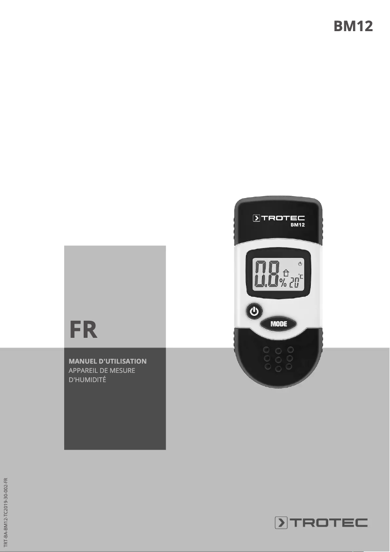 Imagen de la primera página del manual del dispositivo BM12