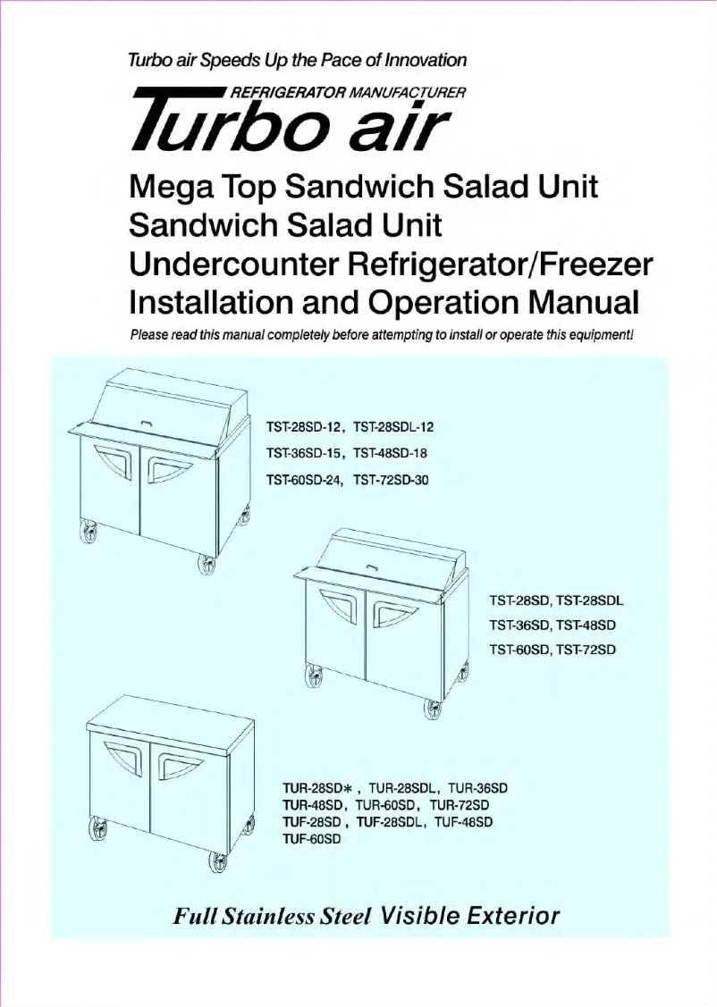 Imagen de la primera página del manual del dispositivo TST-72SD-18M-N-RW