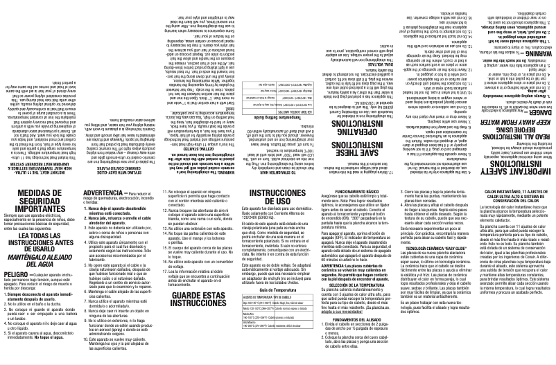 Página nº 1 - Manual de usuario Conair CS65G