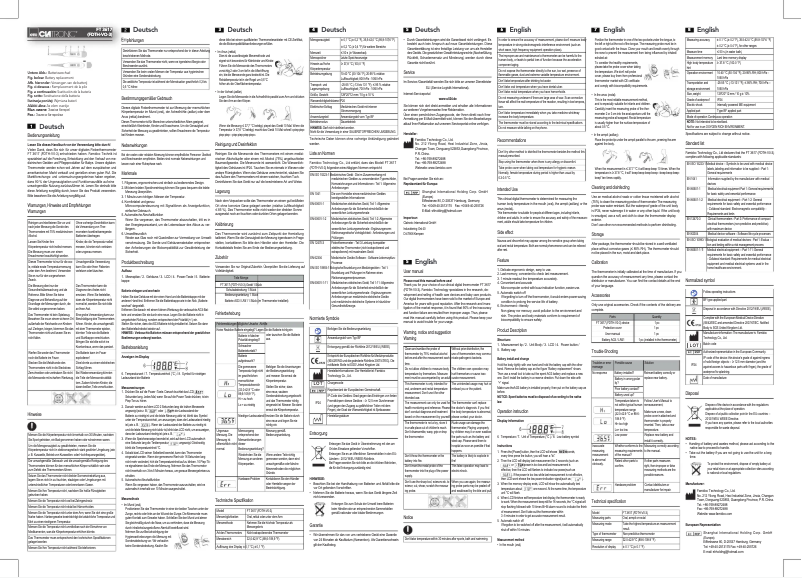Imagen de la primera página del manual del dispositivo FT 3617