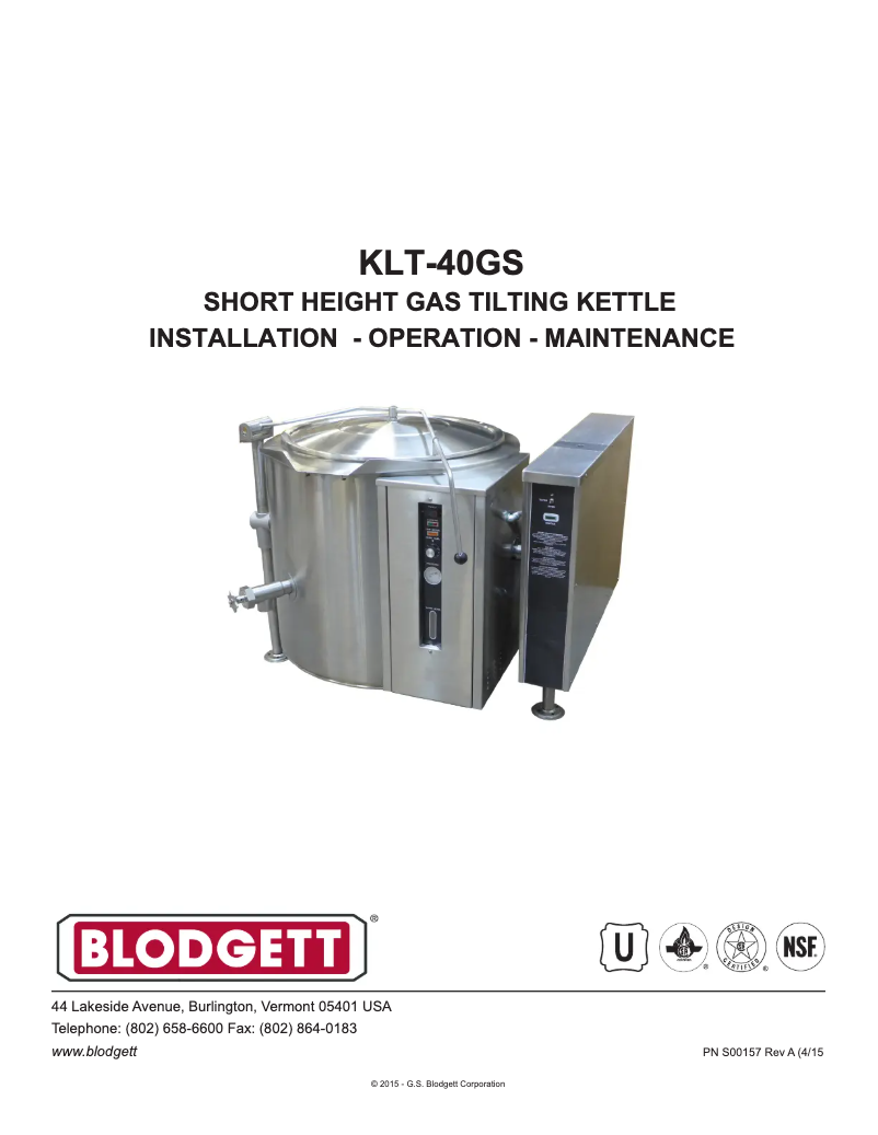 Imagen de la primera página del manual del dispositivo KLT-40GS