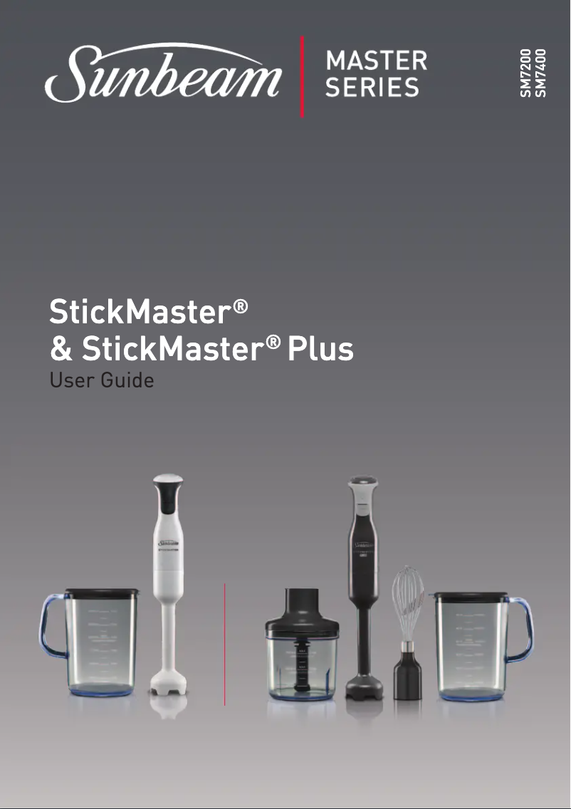 Página nº 1 - Manual de usuario Sunbeam StickMaster SM7200