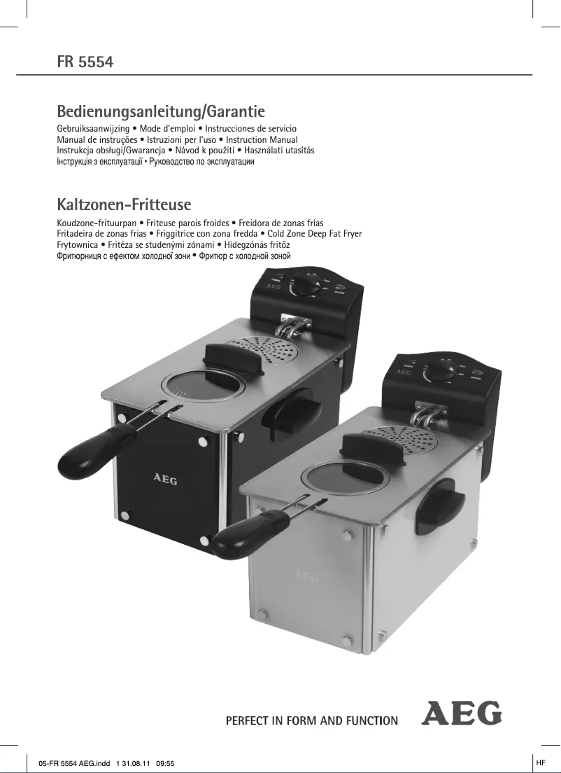Imagen de la primera página del manual del dispositivo FR 5554