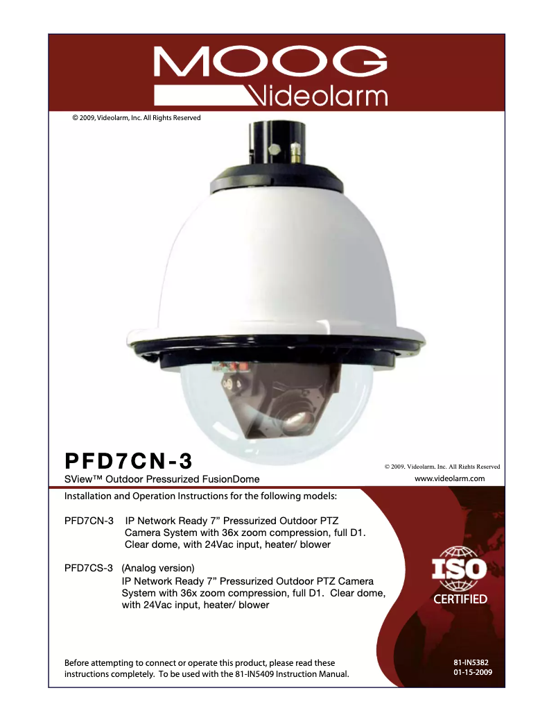 Imagen de la primera página del manual del dispositivo PFD7CN-3