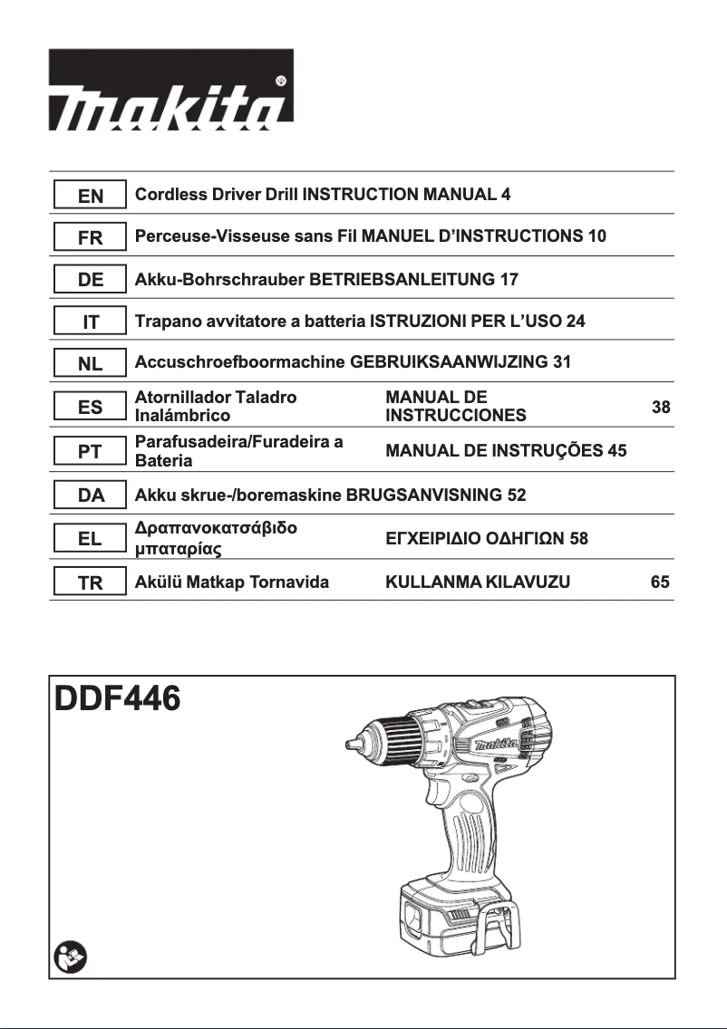 Imagen de la primera página del manual del dispositivo DDF446