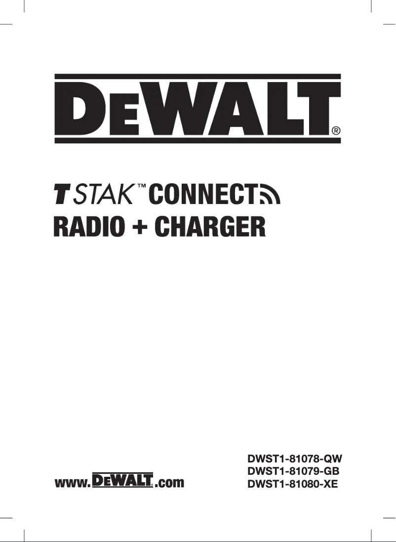 Página 1 del manual Manual de usuario DeWalt DWST1