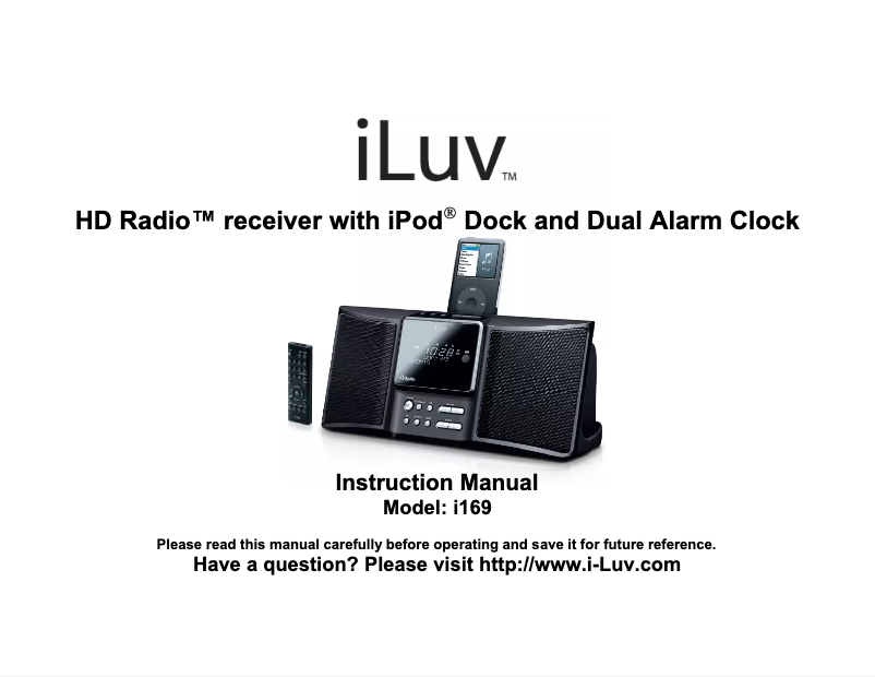 Página 1 del manual Manual de usuario iLuv i169