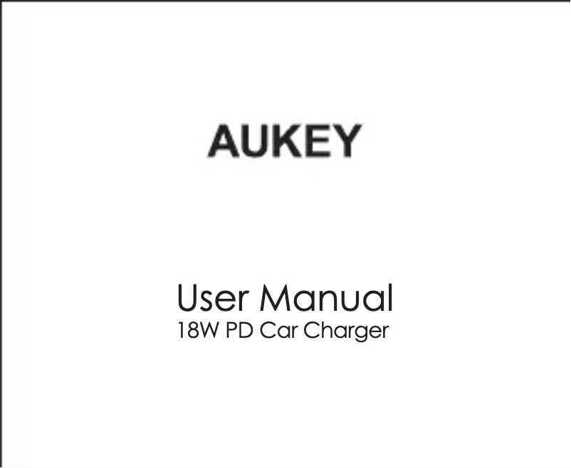 Página 1 del manual Manual de usuario Aukey CC-Y12