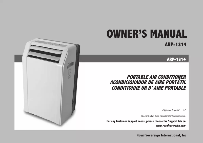 Imagen de la primera página del manual del dispositivo ARP-1314