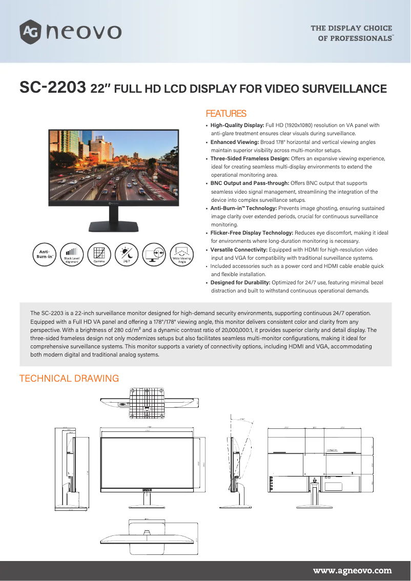 Imagen de la primera página del manual del dispositivo SC-2203