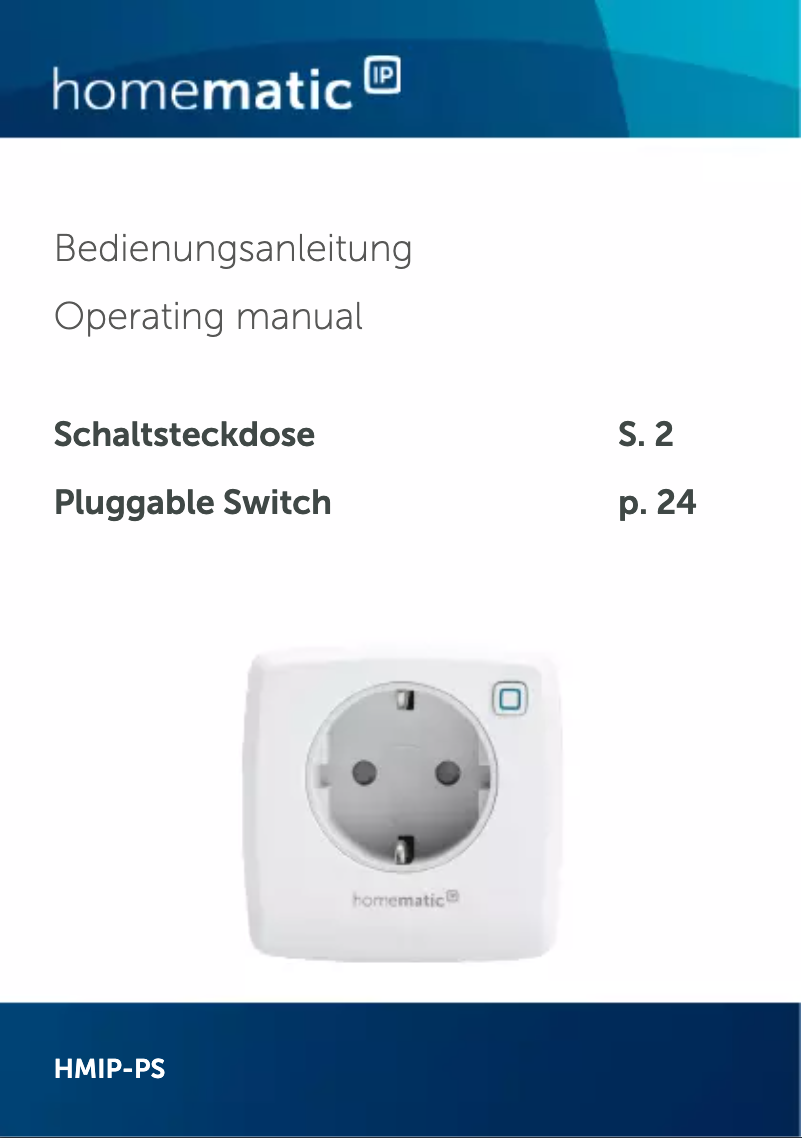 Página 1 del manual Manual de usuario eQ-3 HMIP-PS