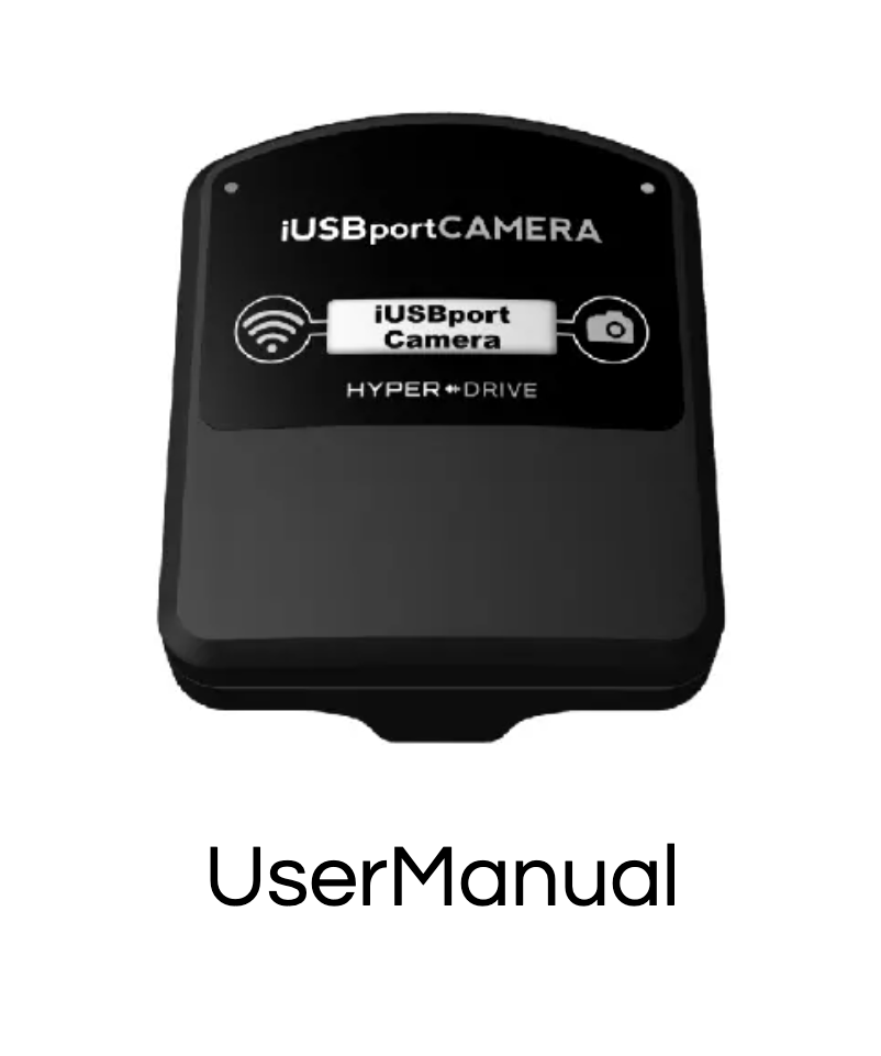 Imagen de la primera página del manual del dispositivo iUSBportCAMERA