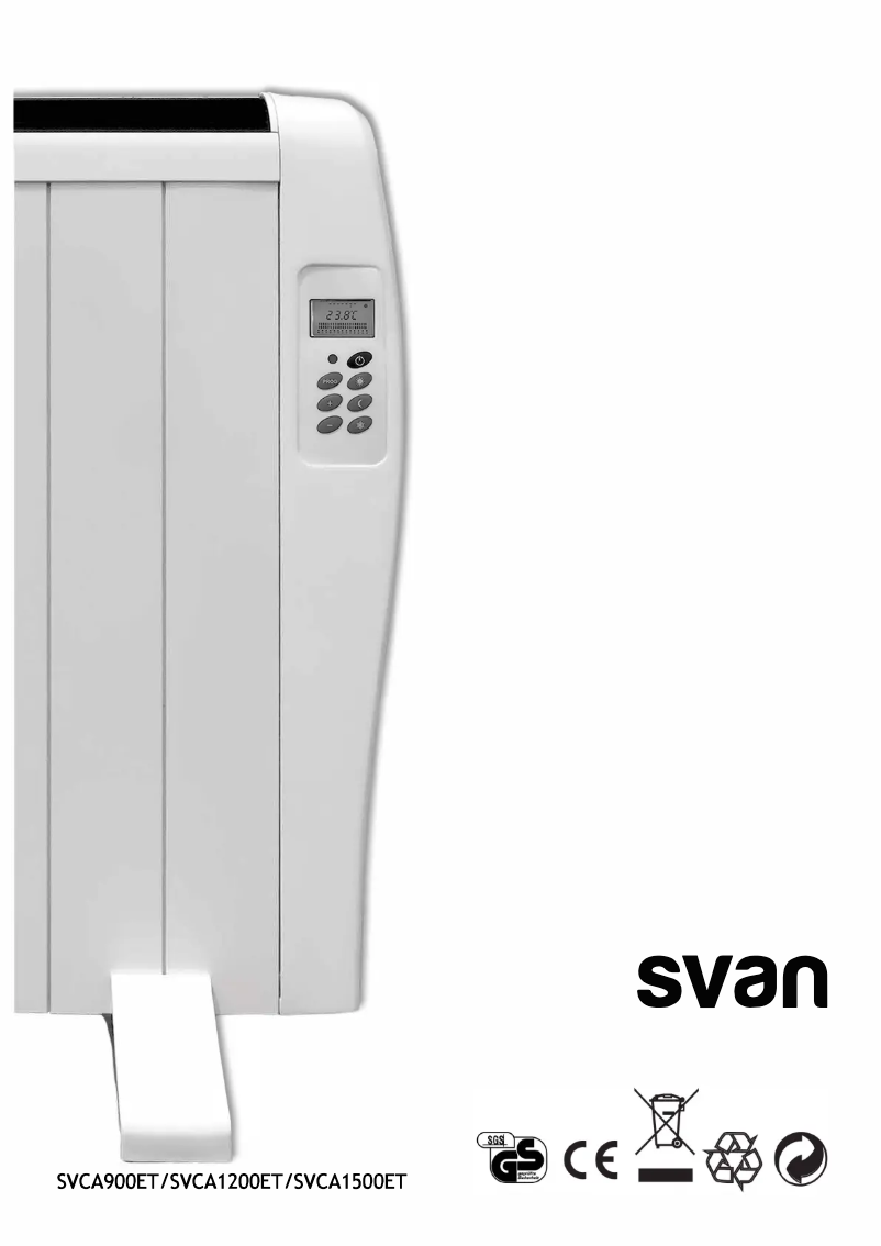 Página 1 del manual Manual de usuario SVAN SVCA900ET