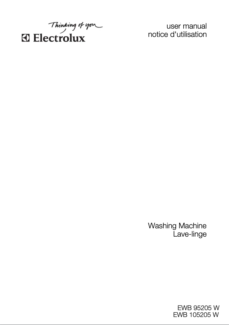 Imagen de la primera página del manual del dispositivo EWB 95205