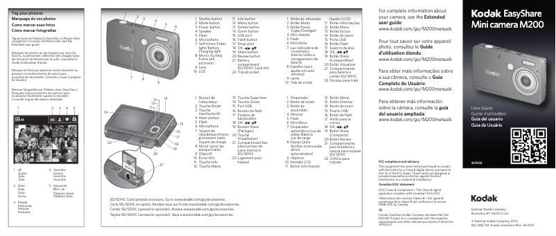 Página 1 del manual Manual de usuario Kodak EasyShare Mini Camera M200