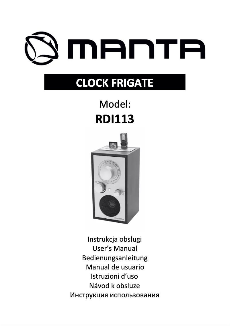 Página 1 del manual Manual de usuario Manta RDI113