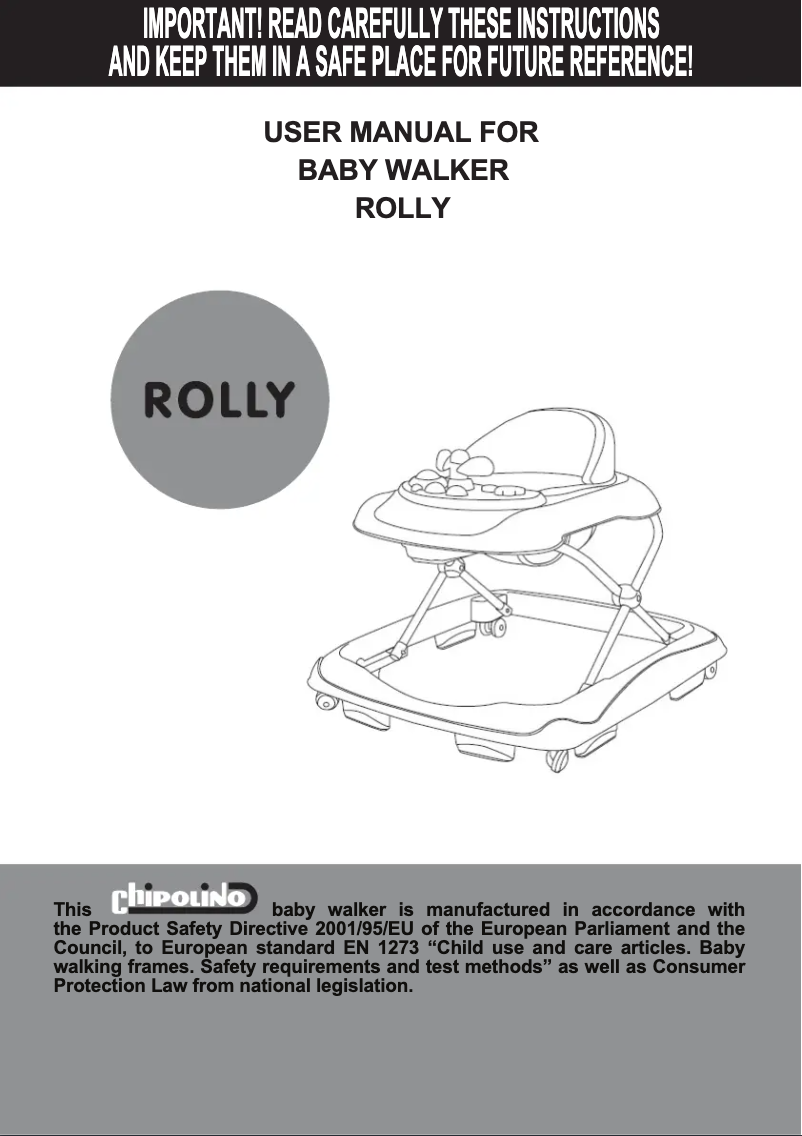 Imagen de la primera página del manual del dispositivo Rolly