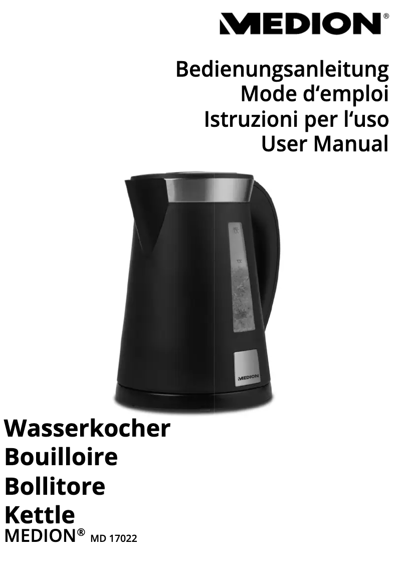 Página 1 del manual Manual de usuario Medion MD 17022