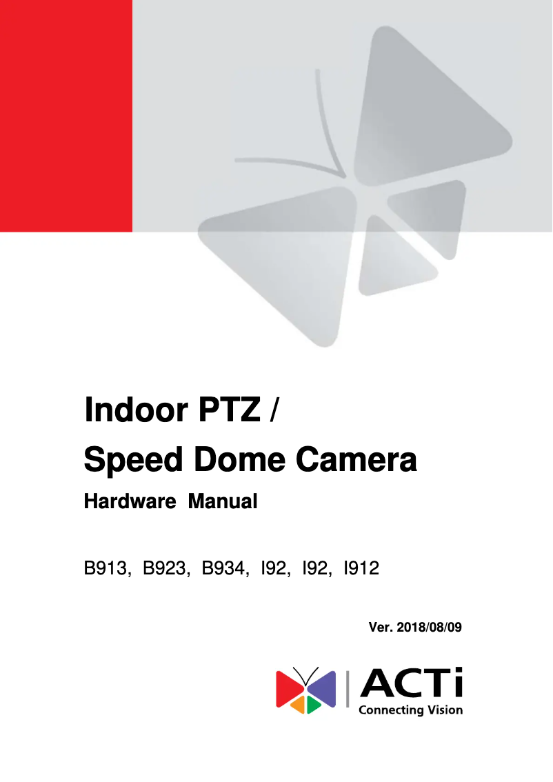 Imagen de la primera página del manual del dispositivo I92