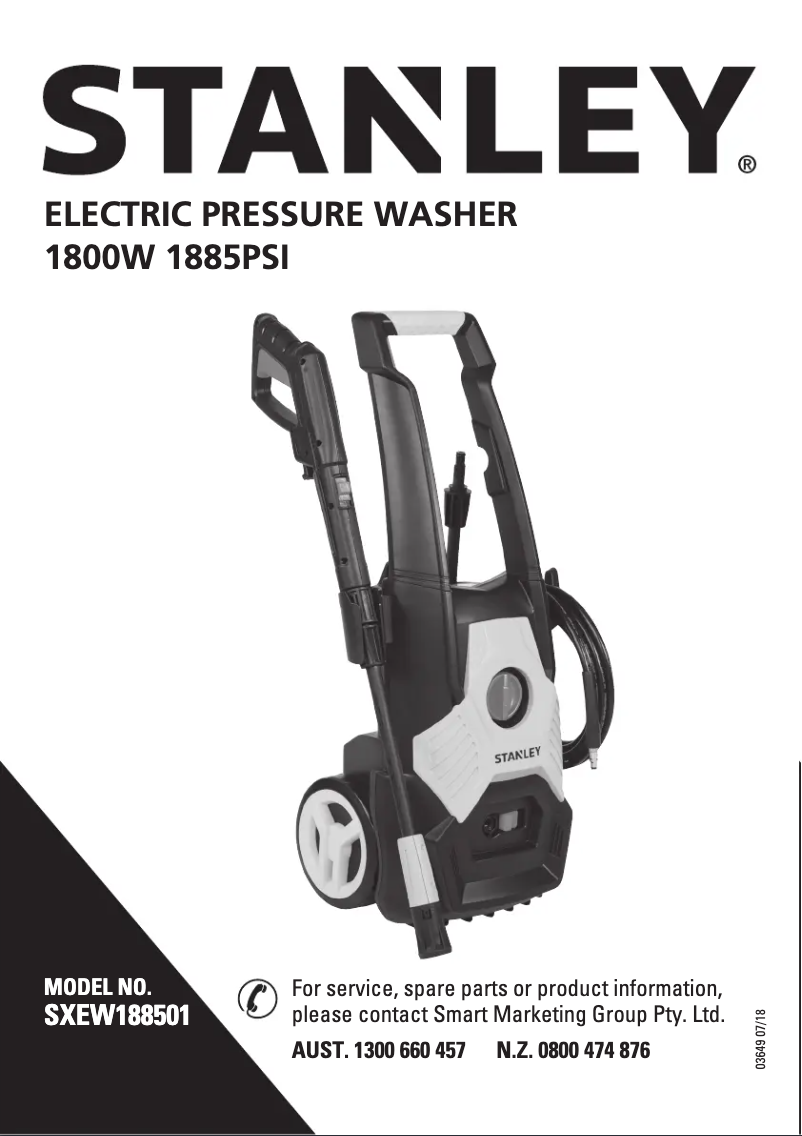 Página nº 1 - Manual de usuario Stanley SXEW188501