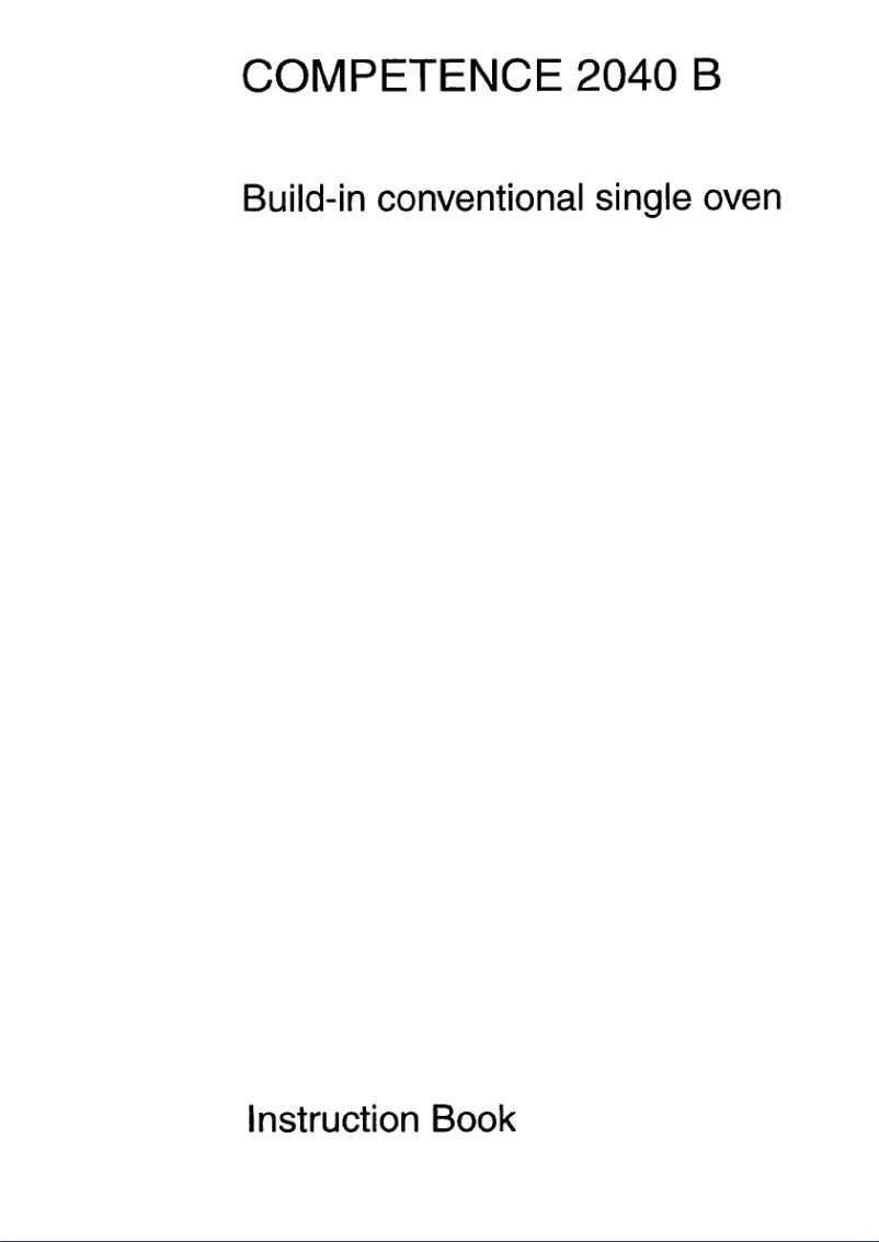 Imagen de la primera página del manual del dispositivo Competence 2040 B W