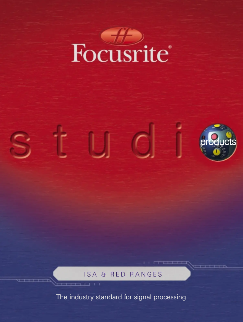 Página 1 del manual Folleto Focusrite Red 7