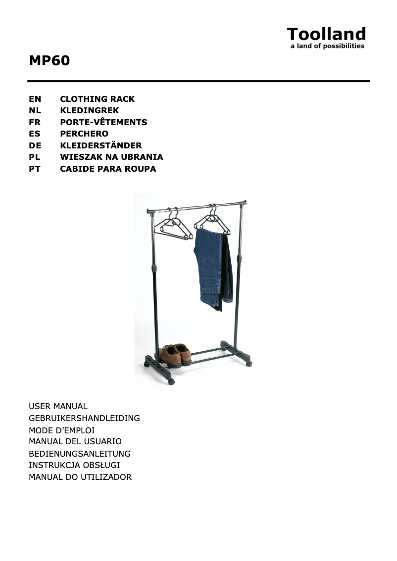 Imagen de la primera página del manual del dispositivo MP60