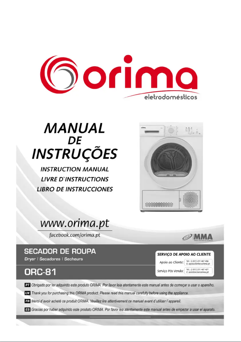Página 1 del manual Manual de usuario Orima ORC 81