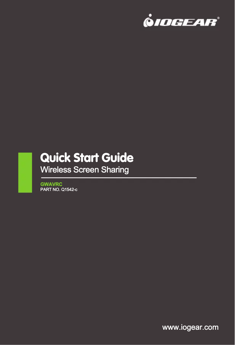 Imagen de la primera página del manual del dispositivo GWAVRC