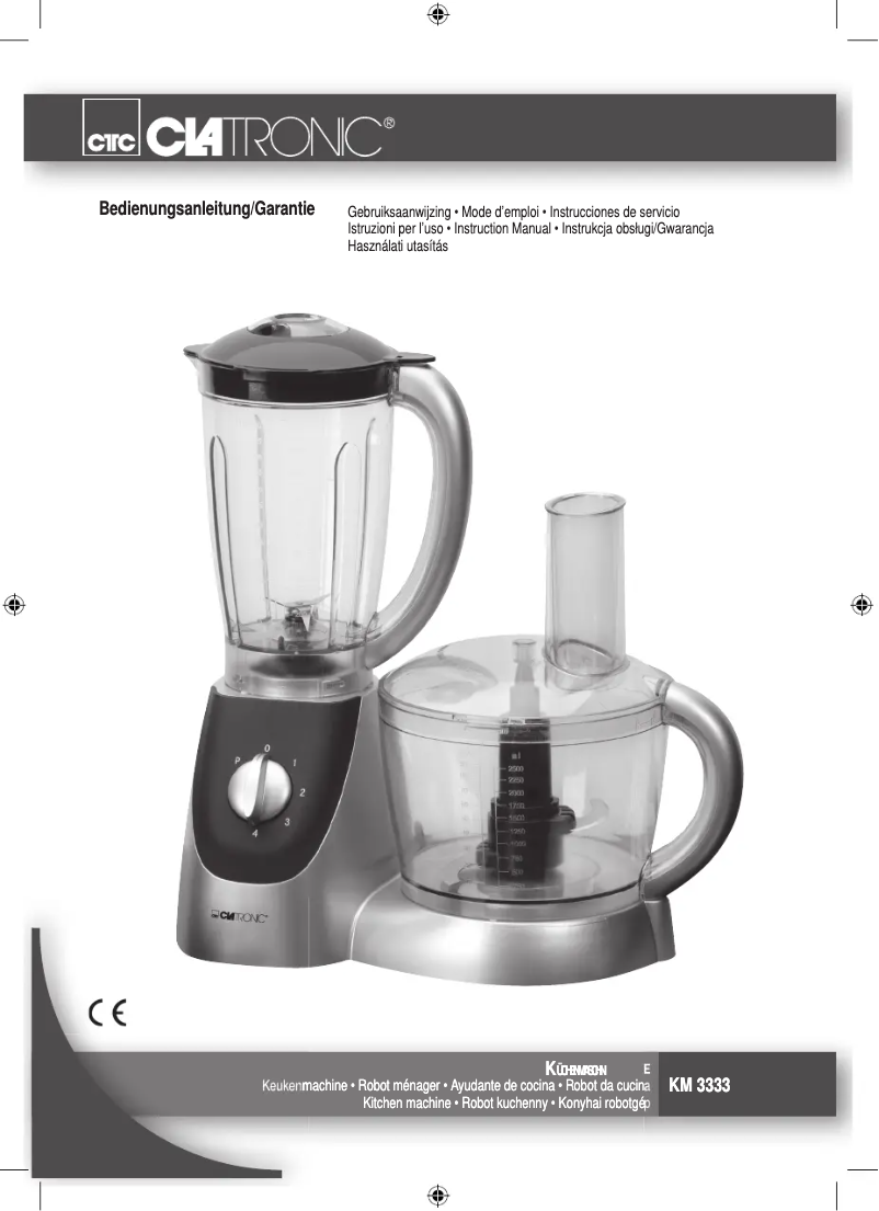 Página nº 1 - Manual de usuario Clatronic KM 3333