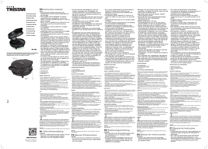 Imagen de la primera página del manual del dispositivo WF-3088