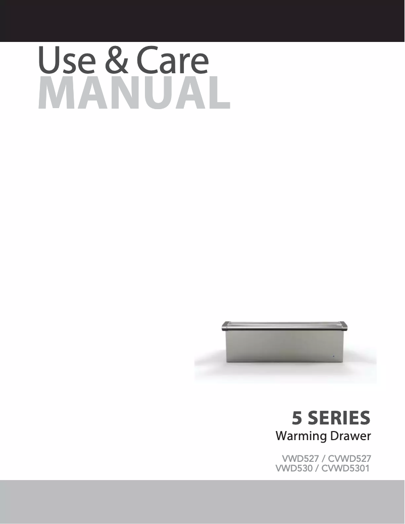 Página 1 del manual Manual de usuario Viking VWD527WH