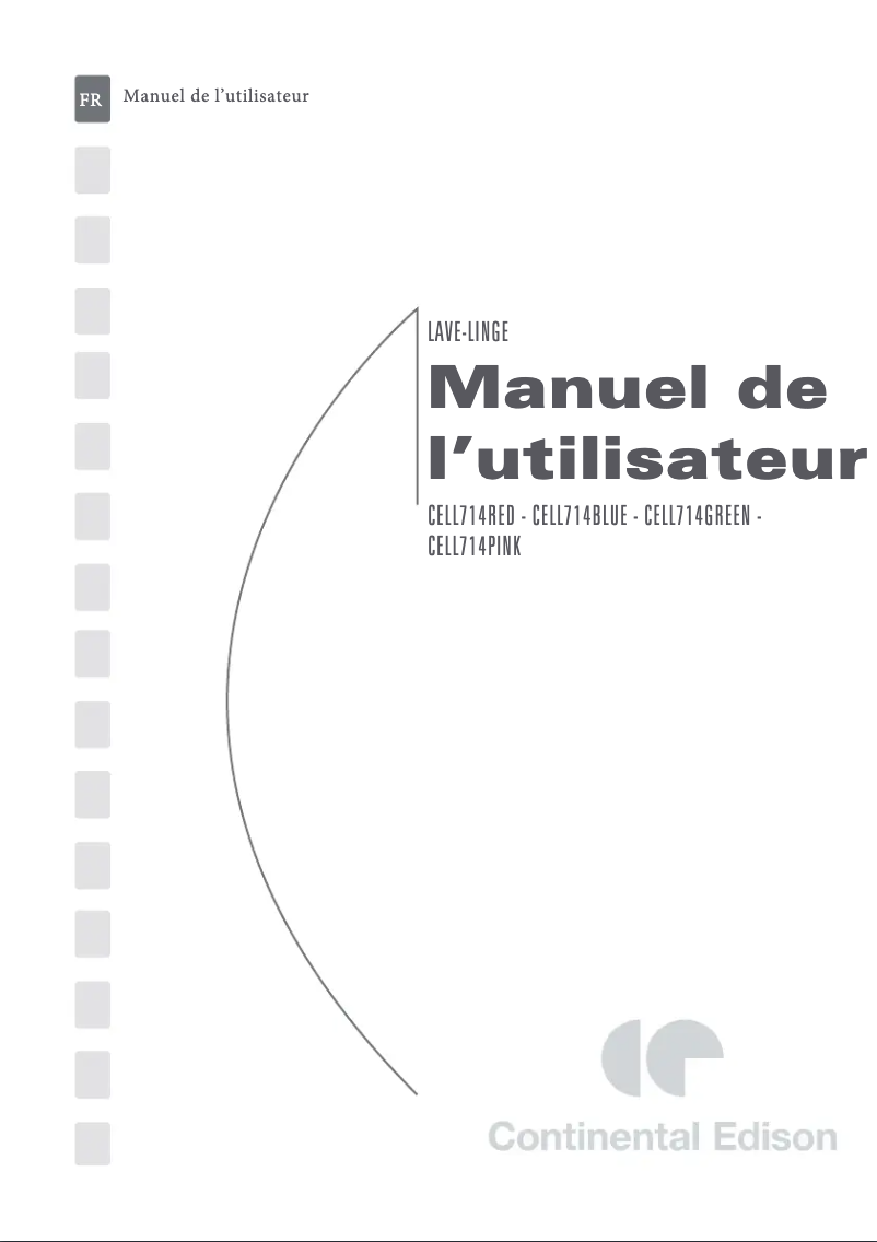 Imagen de la primera página del manual del dispositivo CELL714PINK