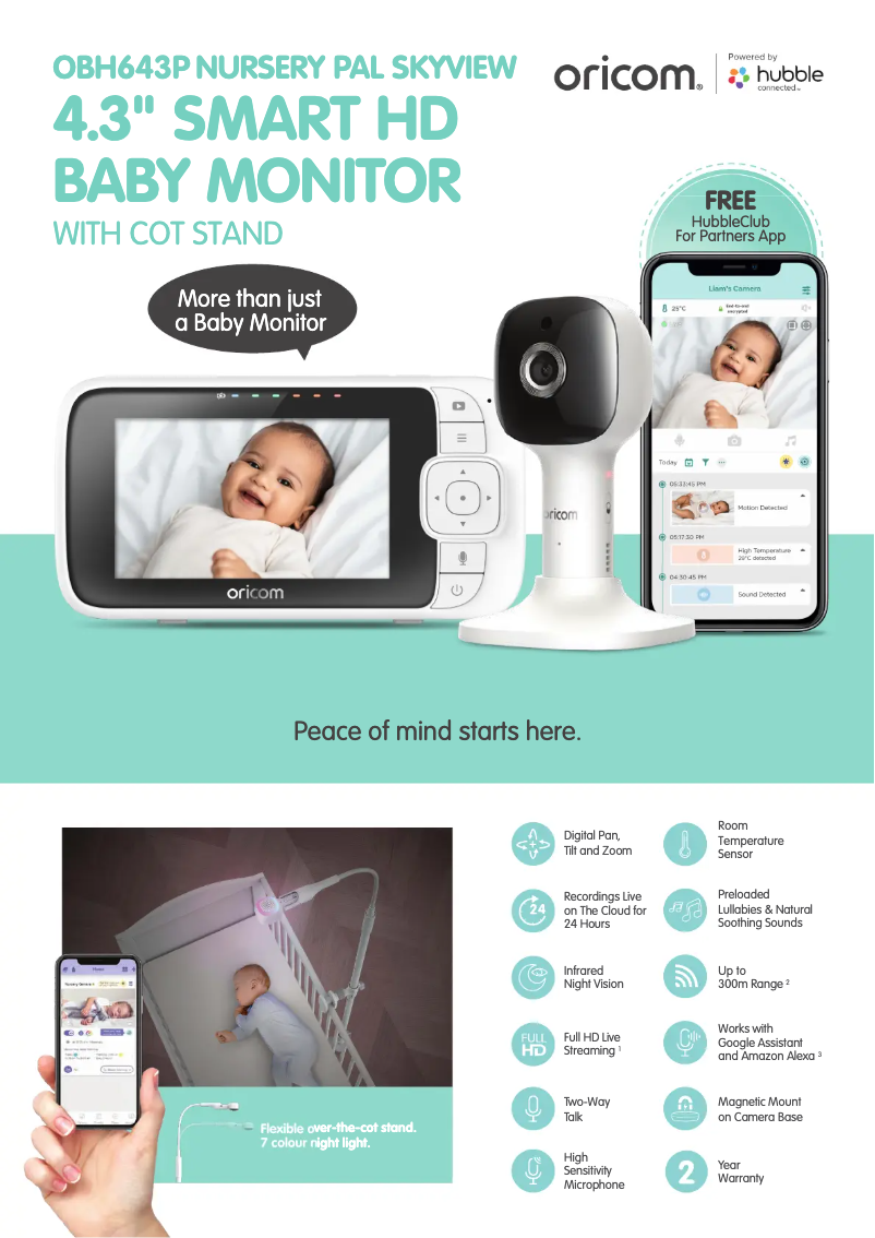 Página 1 del manual Ficha técnica Oricom OBH643P