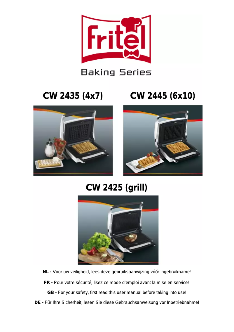 Imagen de la primera página del manual del dispositivo CW 2425