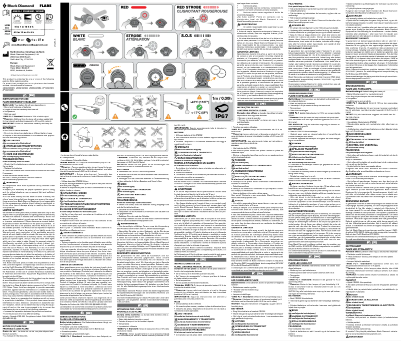 Página 1 del manual Manual de usuario Black Diamond Flare