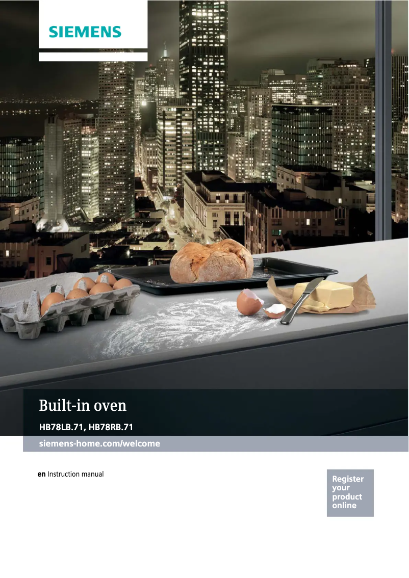 Página nº 1 - Manual de usuario Siemens HB78RB571