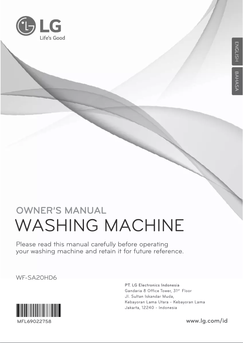 Imagen de la primera página del manual del dispositivo WF-SA20HD6