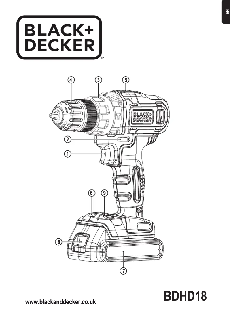 Imagen de la primera página del manual del dispositivo BDHD18