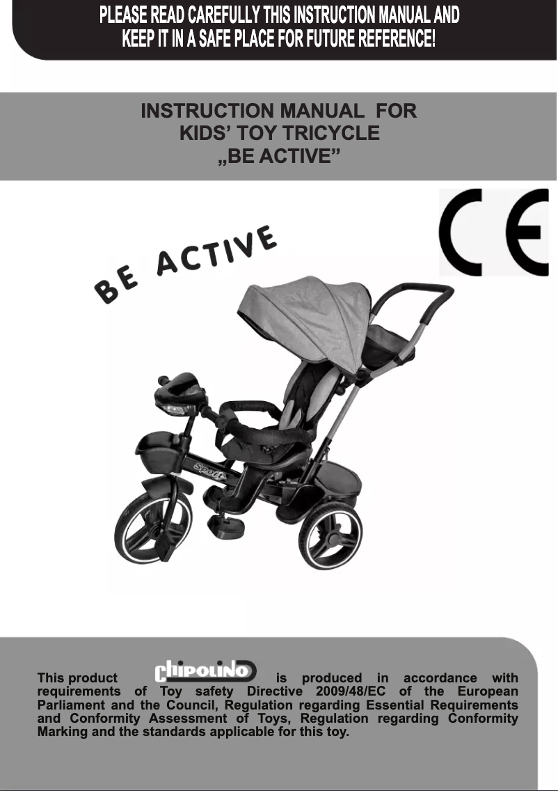 Imagen de la primera página del manual del dispositivo Be Active