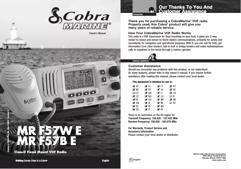 Imagen de la primera página del manual del dispositivo F57