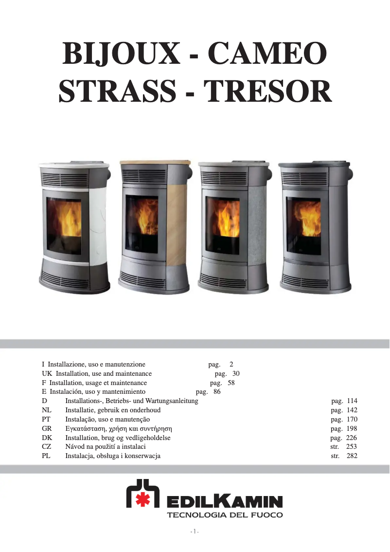 Imagen de la primera página del manual del dispositivo STRASS