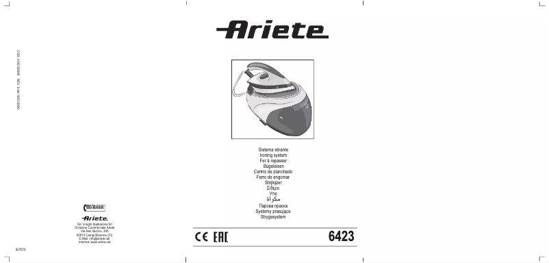 Página nº 1 - Manual de instrucciones Ariete Steam Power 6423