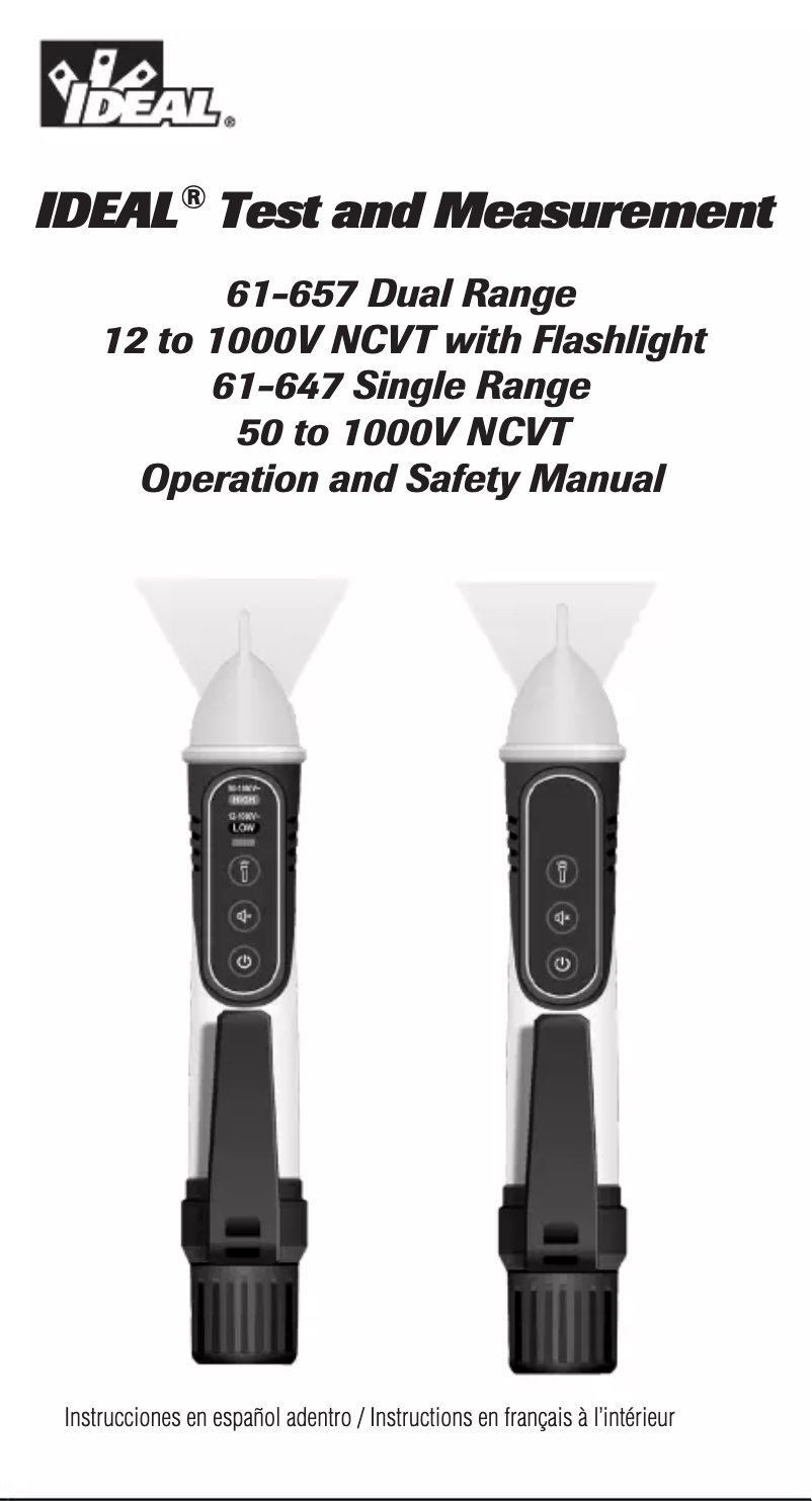 Imagen de la primera página del manual del dispositivo 61-647