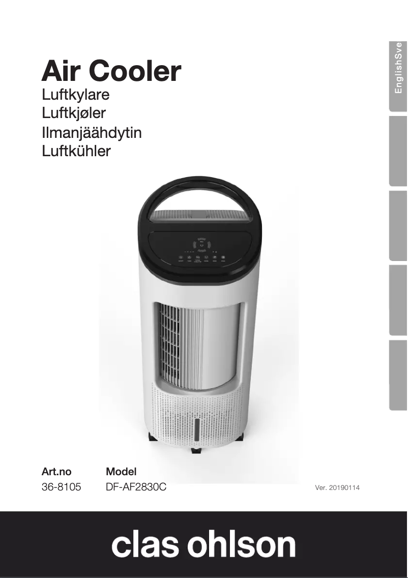 Imagen de la primera página del manual del dispositivo DF-AF2830C