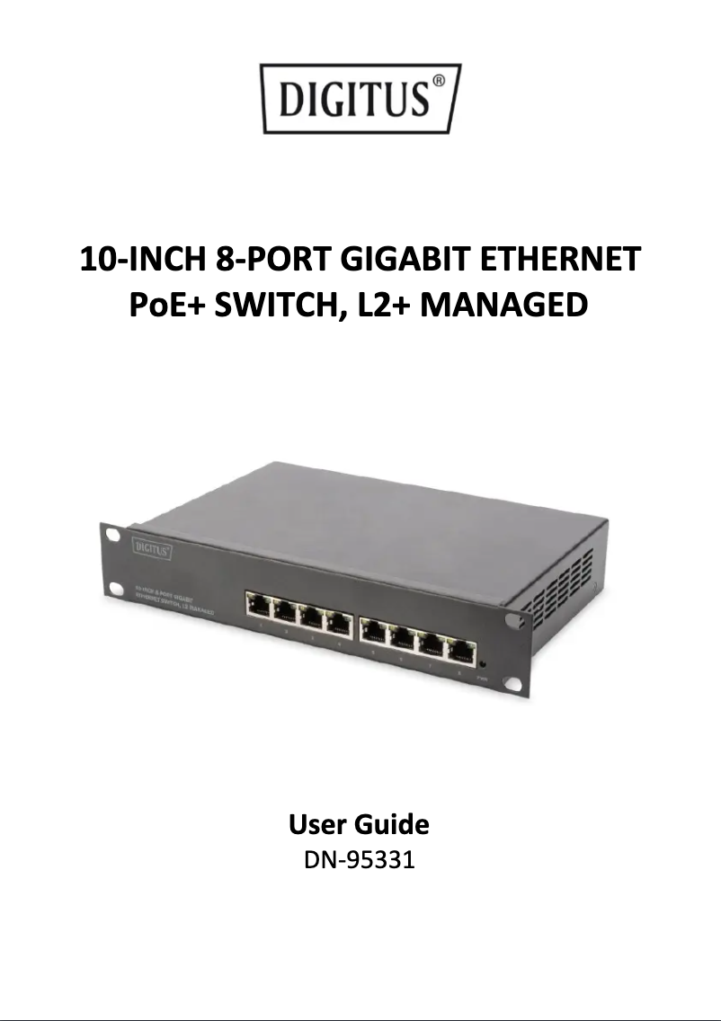 Imagen de la primera página del manual del dispositivo DN-95344