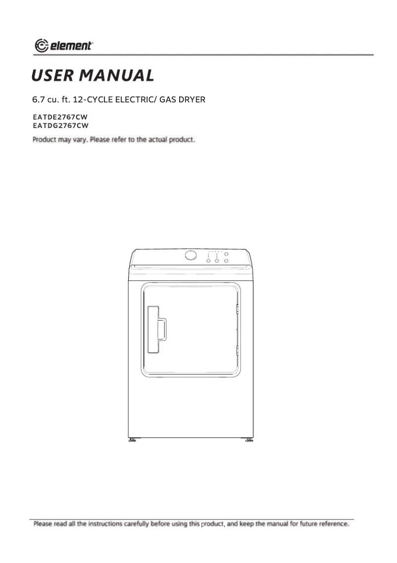 Imagen de la primera página del manual del dispositivo EATDE2767CW