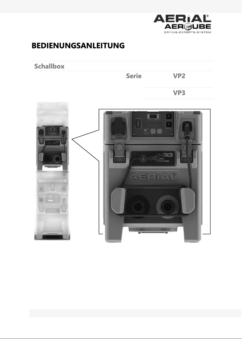 Imagen de la primera página del manual del dispositivo VP 3
