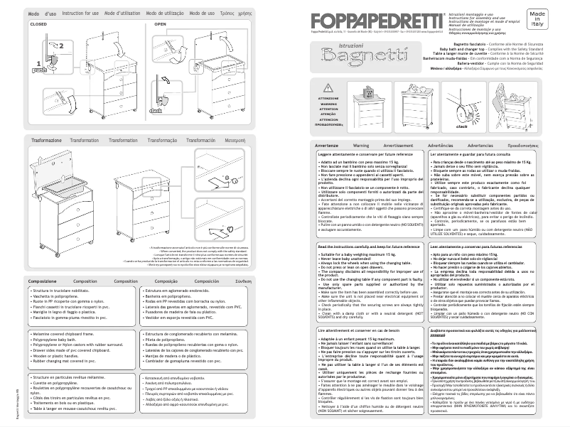 Página 1 del manual Manual de usuario Foppapedretti Amy