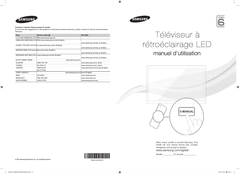 Página 1 del manual Guía de instalación Samsung UA32F6100AR